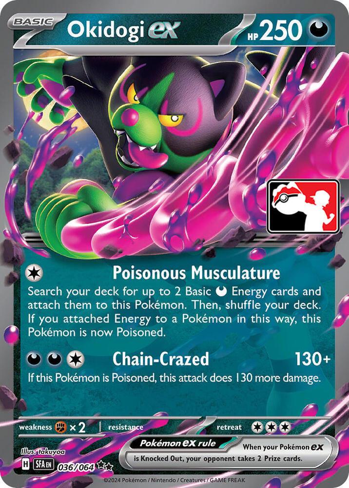 Shrouded Fable Okidogi Ex [Prize-Pack] Pokémon card